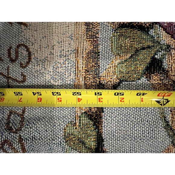 Birdhouse tapestry blanket, woven, fringe throw, garden trellis X Large 52" 68" - Picture 6 of 7